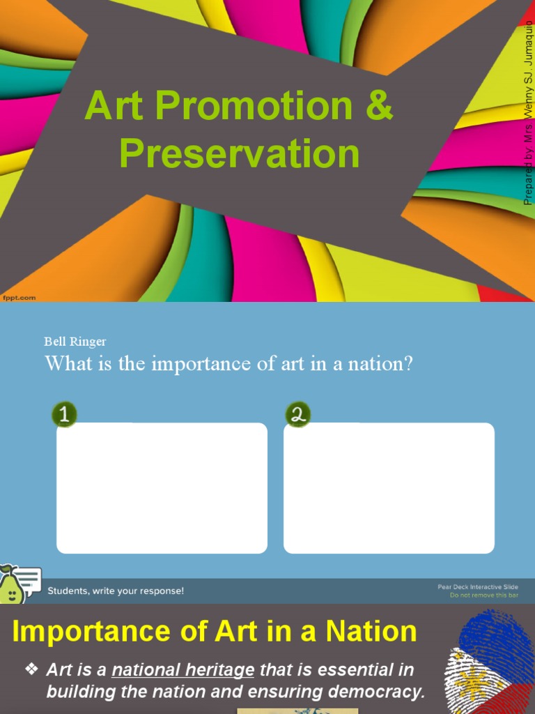 Art Promotion and Preservation | PDF | Philippines