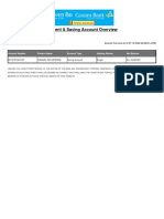 Current & Saving Account Overview