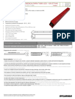 Ficha Técnica - L089359 - P93591 - BALASTRO EMERGENCIA TUBO LED SYLHW-L12S - 40W