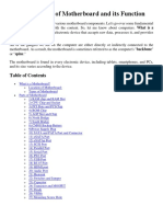 27 Main Parts of Motherboard and Its Function