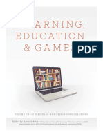 Learning Education and Games Volume One