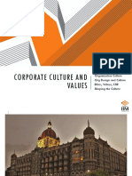 OB II Session 8&9 - Corporate Culture and Values