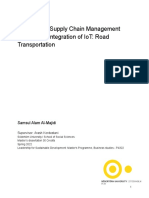 Sustainable Supply Chain Management Through The Integration of IoT Road Transportation