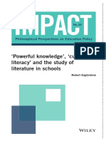 Impact - 2021 - Eaglestone - Powerful Knowledge Cultural Literacy and The Study of Literature in Schools