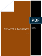 Secante Y Tangente: Actividad Integradora