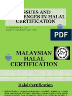 MALAYSIAN HALAL LAWS AND CERTIFICATION CHALLENGES
