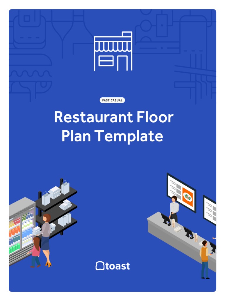 Restaurant Floor Plan Template - Fast Casual | PDF