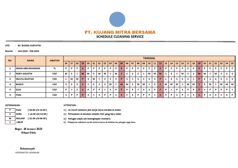 Schedule Tugas Cso JanFeb 2023.. PDF