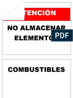 Atencion No Almacenar Elementos Combustible