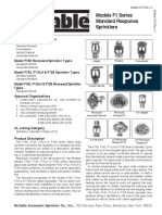 013 Model F1 56 Standard Response Sprinklers