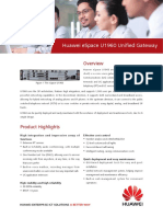 Huawei Espace U1960 Unified Gateway Datasheet