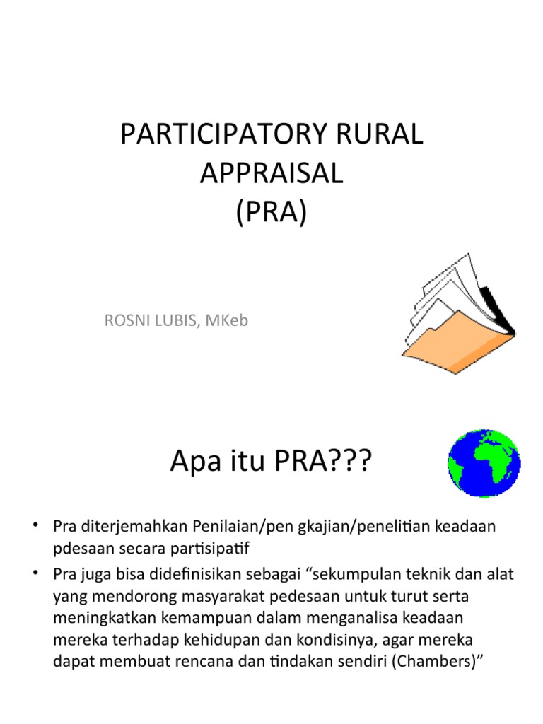 Participatory Rural Appraisal PDF