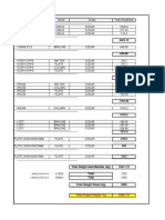 Steel Structure Bill of Materials and Weights