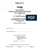 Faa Approved Airplane Flight Manual Supplement P/N 140-590039-0089 For HF 1 Radio and Selcal
