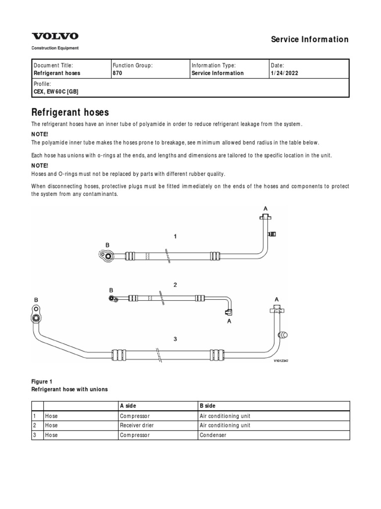 Ew60C Refrigerant Hoses PDF