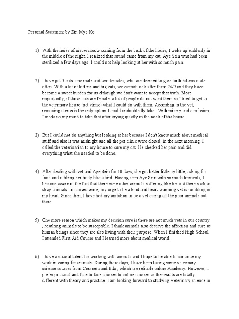Personal Statement | PDF