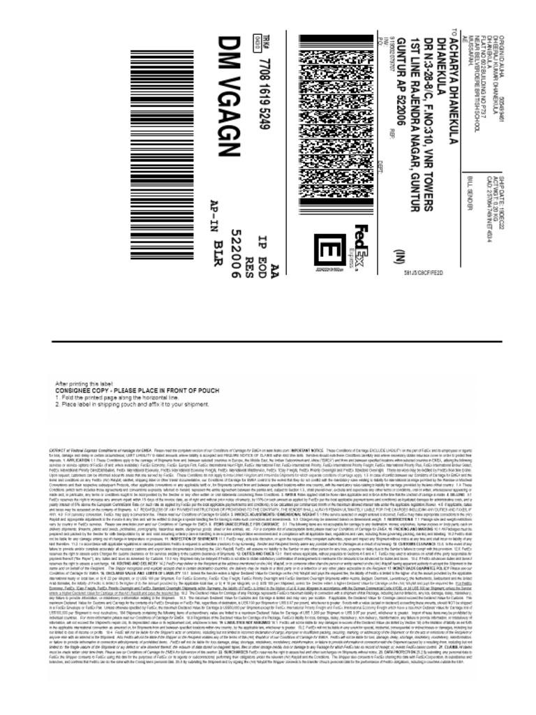 Is Label True | PDF | Fed Ex | Justice
