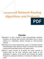 Advanced Network Routing Algorithms and Protocols - 2022