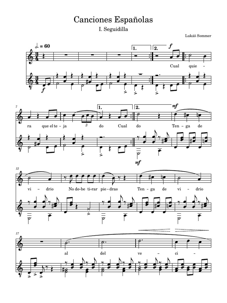 Canciones Españolas PDF