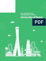 University of Seoul 2023 Undergraduate Admissions Guide for International Students