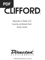 Download Clifford Responder LE Model 33X - Security and Remote Start - Owners Guide by MaxT SN6208733 doc pdf
