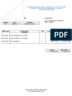 Facture Proforma Sous-Traitant SAPH