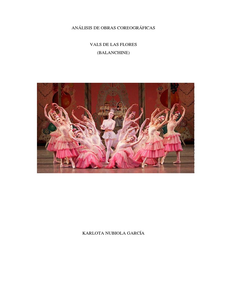 Análisis del Vals de las Flores en Ballet | PDF | El cascanueces | Ballet