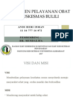 Managemen Pelayanan Obat PKM Bulili