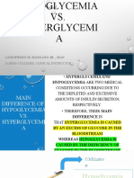 Hyperglycemia and Hypoglycemia