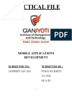 Mobile Application Development