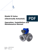Electrical actuated valve instruction and operation