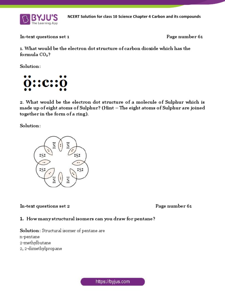 Ncert Soln Cbse Class 10 Sci CH 4 | PDF