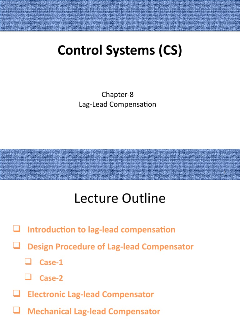 Lag-Lead Compensator Design Guide | PDF | Damping | Physical Quantities