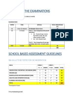 School Based Assessment Guidelines