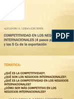 La Competitividad Internacional en Los Negocios