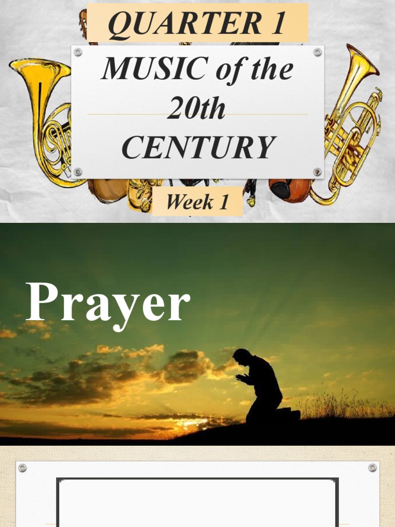 Music of The 20th Century Week 1 PDF Electronic Music Sound