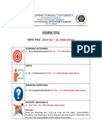 WRITTEN REPORTS Template For Submission 2