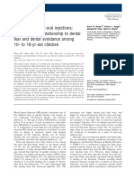 Berge - 2016 - High Fear of Intra Oral Injections Prevalence and Relationship To Dental Fear