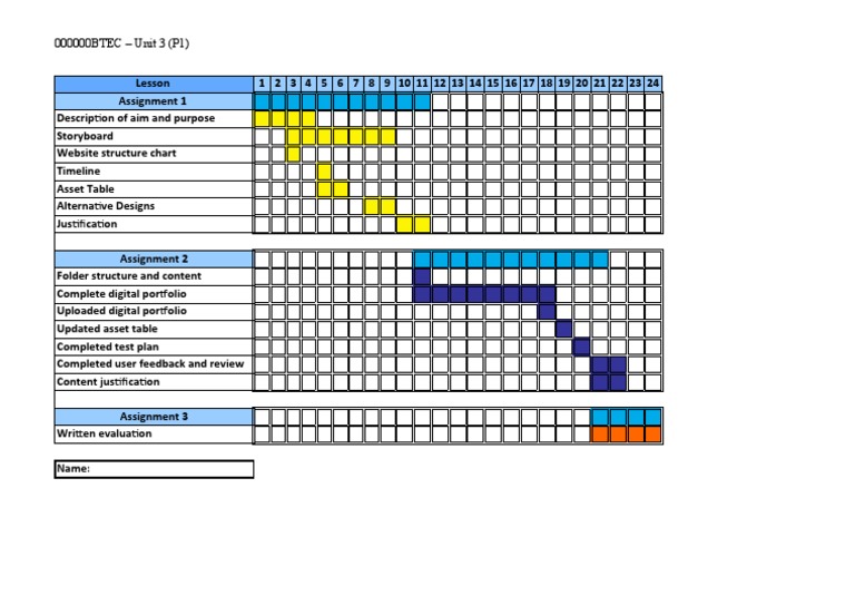 Timeline Template Blank PDF