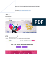 Stepwise Process To Register For VIVA Competitions