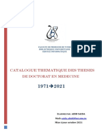 Catalogue Thematique Des Theses 2021