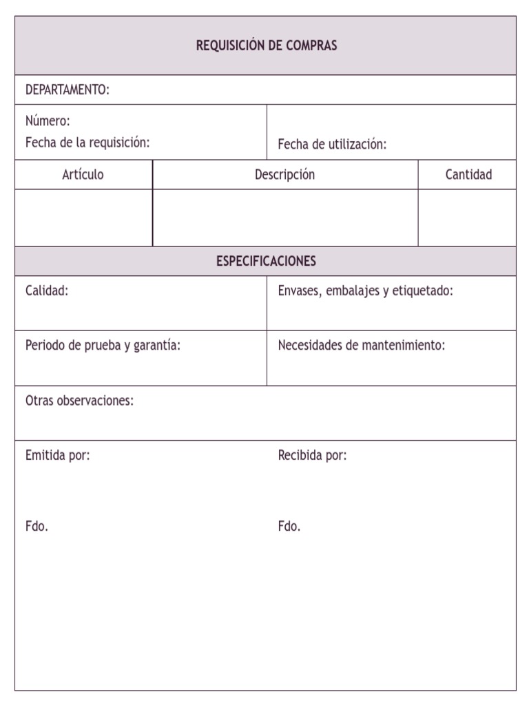GLC20CAST U02 DOC Requisicion | PDF | Producto (Negocio) | Business