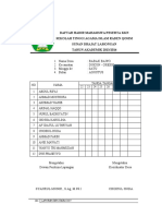 Daftar Hadir Mahasiswa Peserta KKN