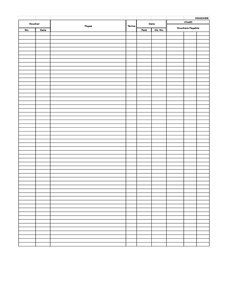 Voucher Register PDF