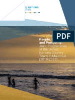 People, Planet and Prosperity: Joint Programmes of The United Nations Country Team in Mauritius (2019-2023)