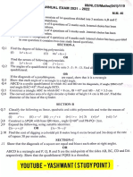 Class 9 Maths Term 2 Paper