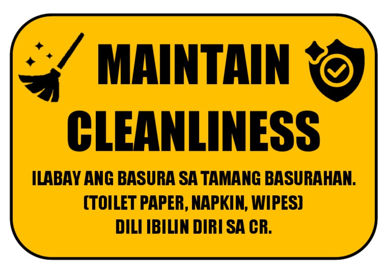 Bathroom Sign / Comfort Room Sign PDF