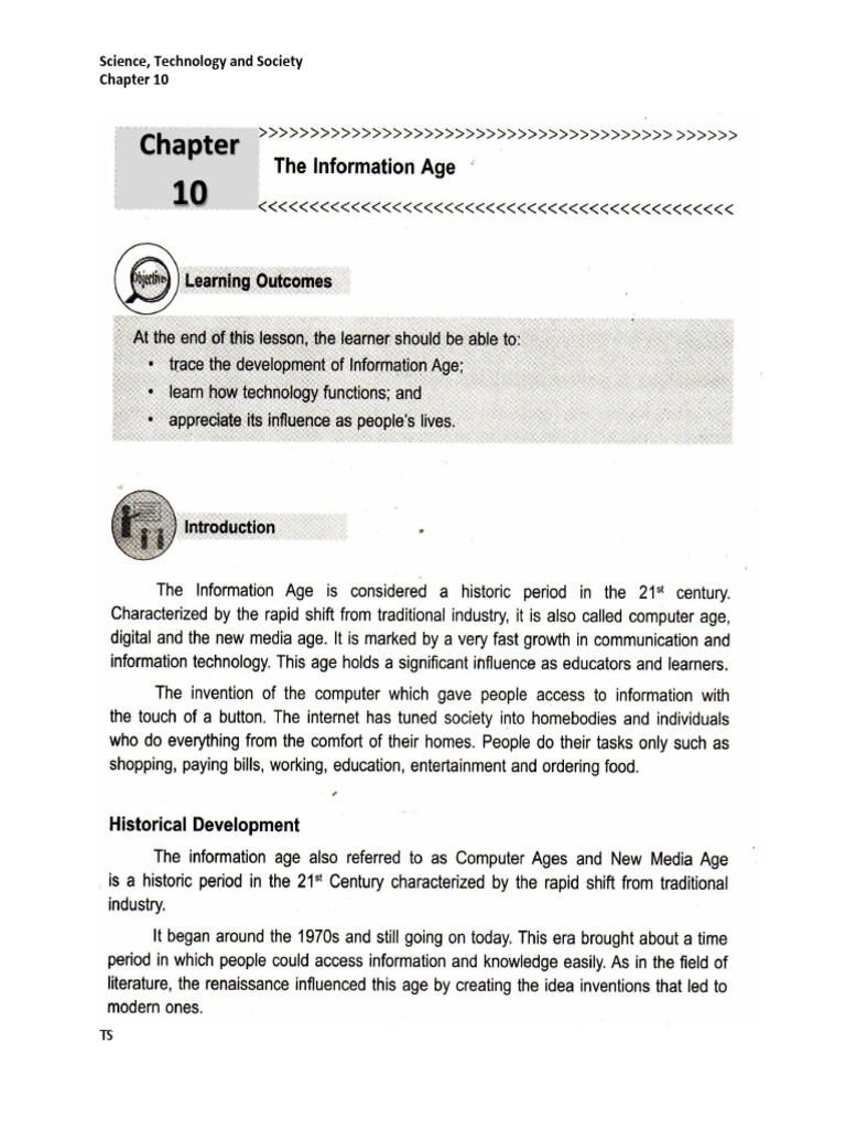 STS Chapter 10 Information Age PDF