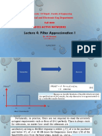 EE423 Lecture 4 - Filter Approximation I