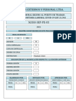 SGSSO-SEP-PE-03 Retorno Laboral Seguro Al Puesto de Trabajo. Seguridad Sanitaria Laboral